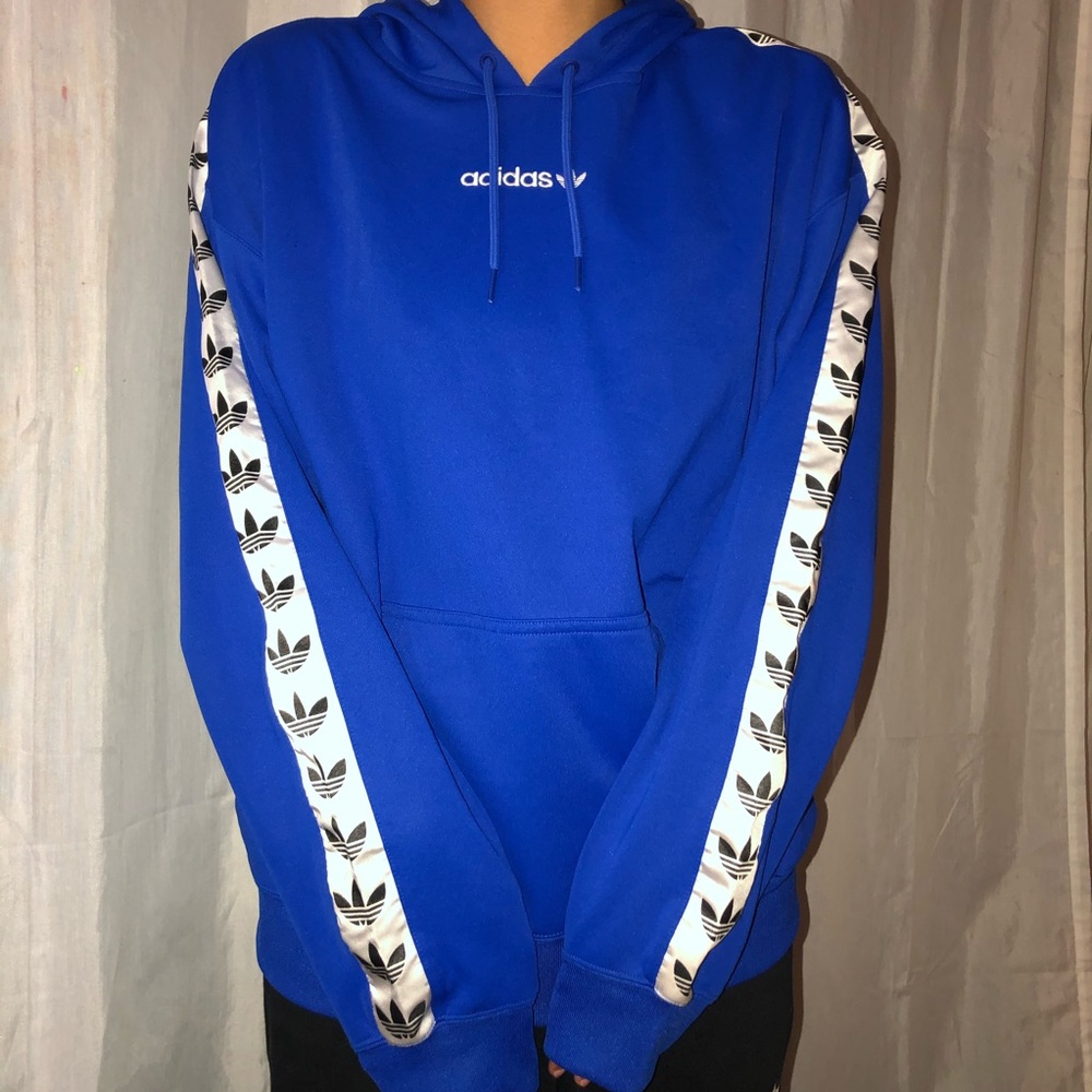blue adidas hoodie